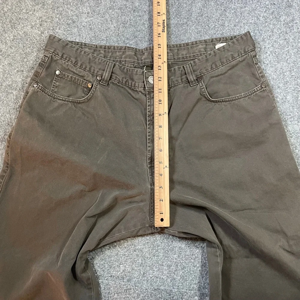 Ermenegildo Zegna Pants Mens 40 Brown Cotton Straight Leg Made in Italy